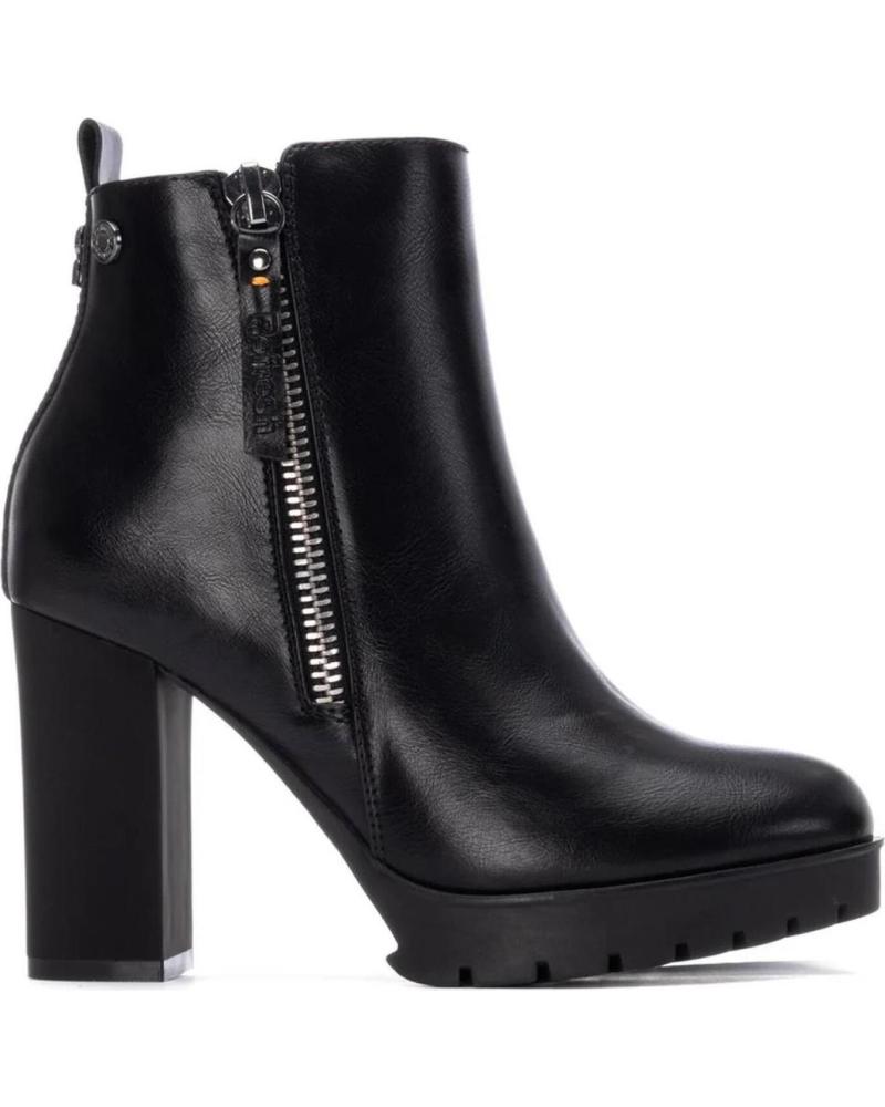 STIVALETTO REFRESH 17292901 NERO CON CERNIERA E TACCO LARGO NEGRO