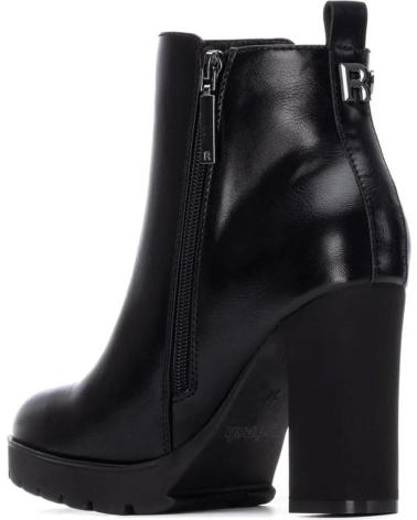 STIVALETTO REFRESH 17292901 NERO CON CERNIERA E TACCO LARGO NEGRO