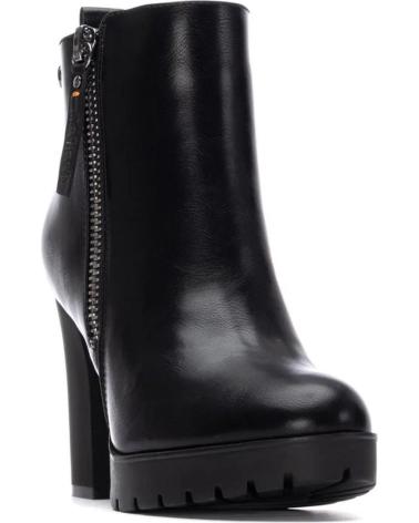 STIVALETTO REFRESH 17292901 NERO CON CERNIERA E TACCO LARGO NEGRO