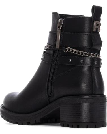 STIVALETTO BIKER NERO REFRESH CON BORCHIE E CATENA 17291803 NEGRO