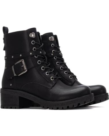 STIVALETTO MILITARE NERO REFRESH CON LACCI E BORCHIE 17324703 NEGRO