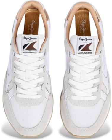 SNEAKERS PEPE JEANS BRIT MIRROR BIANCHE BLANCO