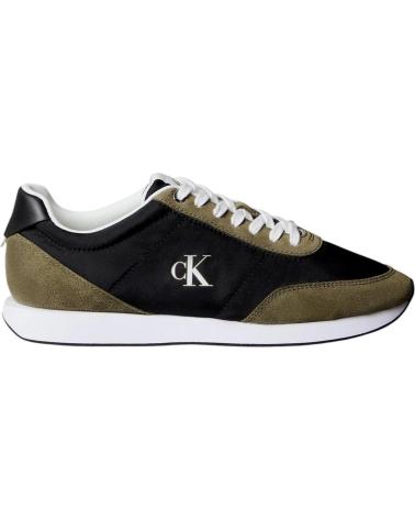 SNEAKERS CALVIN KLEIN RETRO RUNNER ESS MIX MAT KAKI KAKI