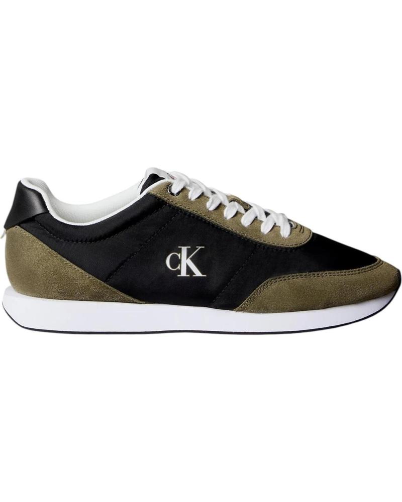 SNEAKERS CALVIN KLEIN RETRO RUNNER ESS MIX MAT KAKI KAKI