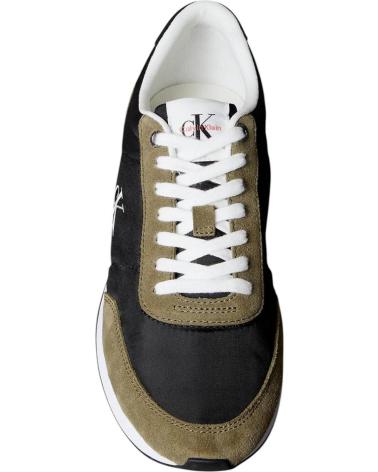 SNEAKERS CALVIN KLEIN RETRO RUNNER ESS MIX MAT KAKI KAKI