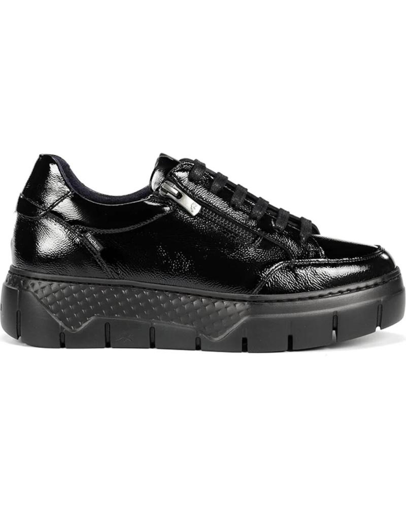 FLUCHOS SNEAKERS F2306 NERE IN VERNICE NEGRO