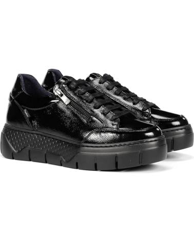 FLUCHOS SNEAKERS F2306 NERE IN VERNICE NEGRO
