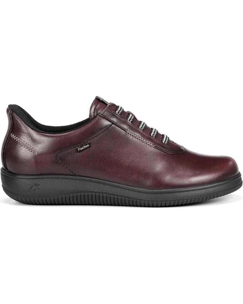 FLUCHOS SNEAKERS F2335 IN PELLE BORDEAUX BURDEOS