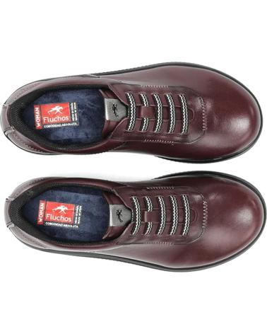 FLUCHOS SNEAKERS F2335 IN PELLE BORDEAUX BURDEOS