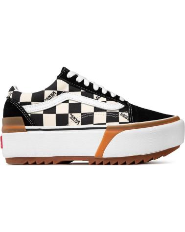 BASKETS VANS VN0A4U15VLV1 CHECKERBOARD PLATEFORME BLACK