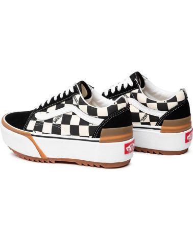 BASKETS VANS VN0A4U15VLV1 CHECKERBOARD PLATEFORME BLACK