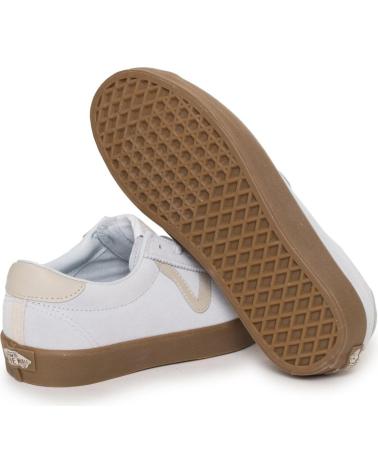 VANS OFF THE WALL SNEAKER VN000CTDFYN1 WEISS MIT KARAMELSOHLE BLANCO