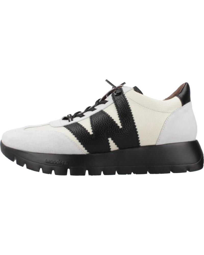 WONDERS SNEAKERS A-2476 RACER BIANCO BLANCO