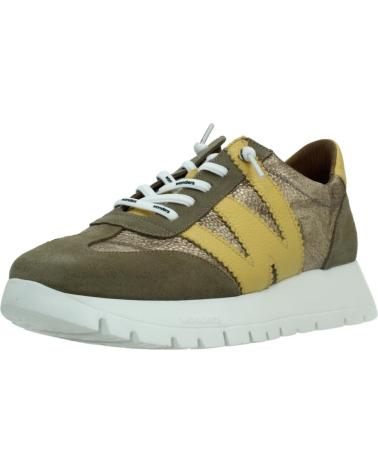 WONDERS ZAPATILLAS DEPORTIVAS 2476 EN TONO VERDE-DORADO YELLOW