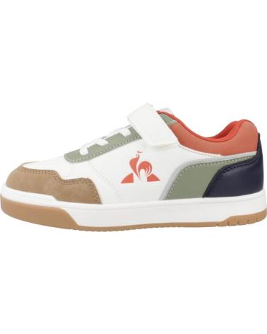 LE COQ SPORTIF LCS COURT BREAKER GS SCARPE DA GINNASTICA BAMBINO BIANCHE MULTICOLORE MULTICOLOR