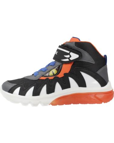 GEOX J CIBERDRON BOY C0038 - SCARPE CASUAL NERE C0038