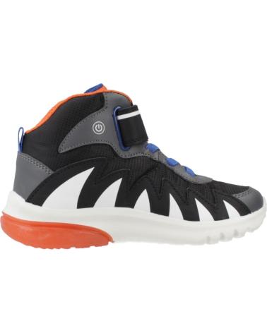 GEOX J CIBERDRON BOY C0038 - SCARPE CASUAL NERE C0038