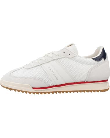 BASKETS TOMMY JEANS TJW LOW PROFILE RUNNER BLANCHES (0GZ) 0GZ