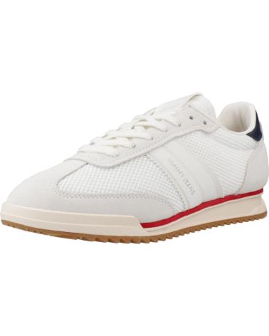 BASKETS TOMMY JEANS TJW LOW PROFILE RUNNER BLANCHES (0GZ) 0GZ