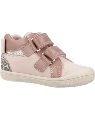 PABLOSKY 061770: STIVALETTO IN PELLE ROSA CON VELCRO PER BAMBINA TBNSU