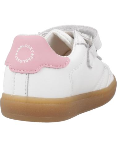 PABLOSKY SCARPE SPORTIVE BAREFOOT MODELLO 062307 BIANCO CON ROSA BLANCO