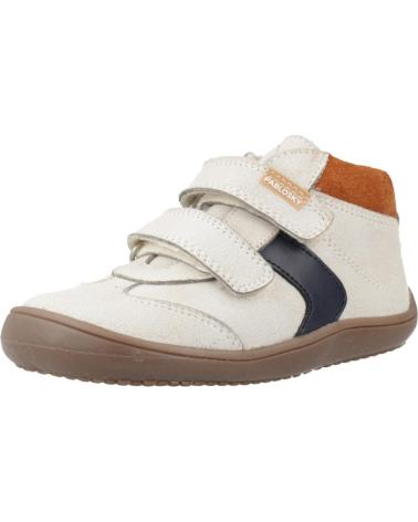 BOTIM DE COURO PABLOSKY 064206/064206P COM VELCROS BEGE GELO BONE