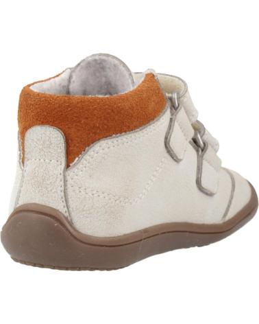 BOTIM DE COURO PABLOSKY 064206/064206P COM VELCROS BEGE GELO BONE