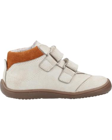 BOTIM DE COURO PABLOSKY 064206/064206P COM VELCROS BEGE GELO BONE