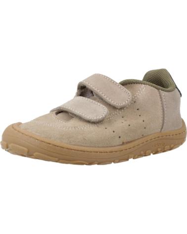 SNEAKERS VICTORIA 1370118V BOSCO BEIGE TORTORA CON CHIUSURA A STRAPPO PER BAMBINO TAUPE