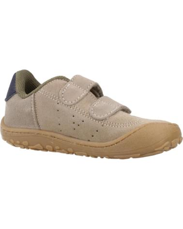 SNEAKERS VICTORIA 1370118V BOSCO BEIGE TORTORA CON CHIUSURA A STRAPPO PER BAMBINO TAUPE