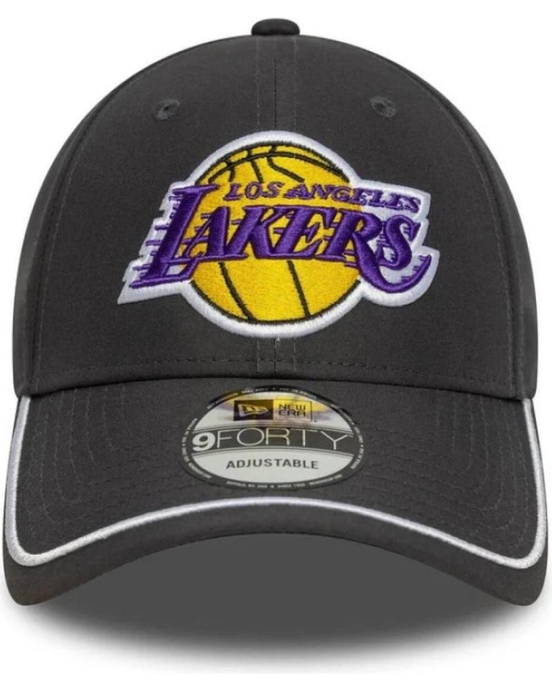 BONÉ NEW ERA LA LAKERS NBA 9FORTY PIPING CINZENTO ESCURO GRH