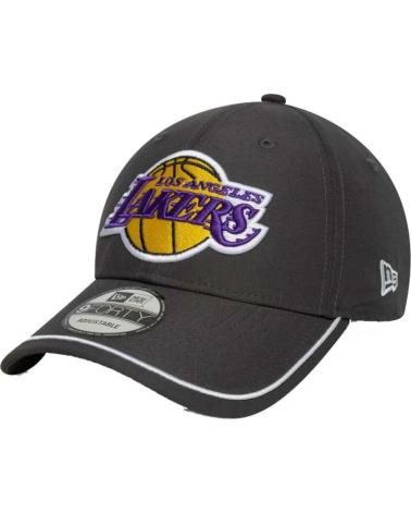 BONÉ NEW ERA LA LAKERS NBA 9FORTY PIPING CINZENTO ESCURO GRH
