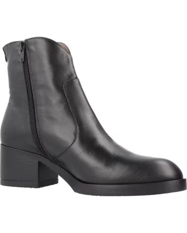 BOTINS WONDERS 6253 EM PELE COM SALTO 4CM NEGRO