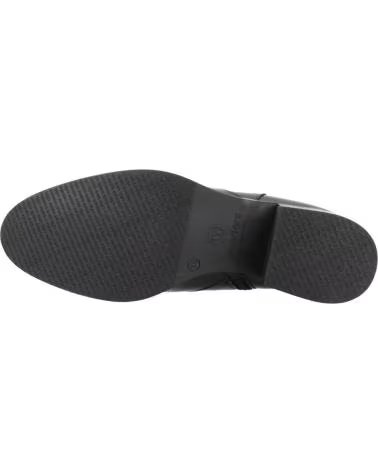 BOTINS WONDERS 6253 EM PELE COM SALTO 4CM NEGRO