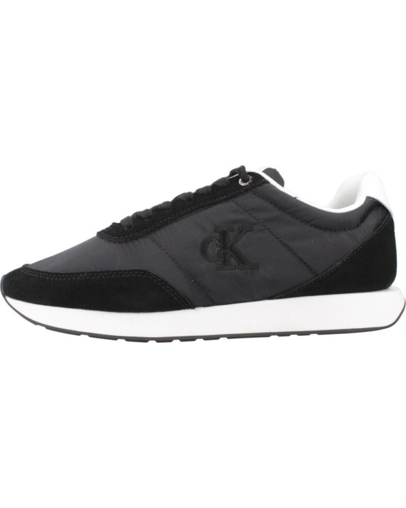 CALVIN KLEIN RETRO RUNNER LACE UP NY NERE BLKWHT