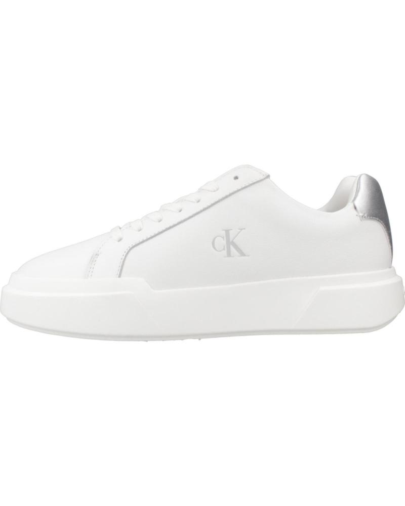 SNEAKERS CALVIN KLEIN CHUNKY CUPSOLE LACEUP LT BIANCHE WHITE