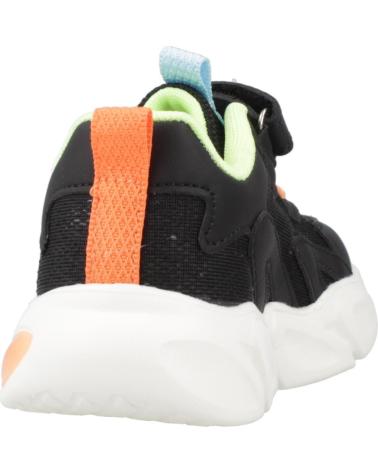ZAPATILLAS GARVALÍN 251808G NEGRAS CON DETALLES VIBRANTES Y CIERRE ADHERENTE NEGRO