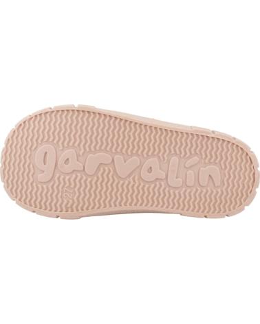 GARVALIN 251858-B032 CANVAS BOOTS WITH FLORAL PRINT AND DOUBLE VELCRO PINK ROSA