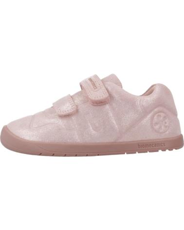 SCARPE DA GINNASTICA BIOMECANICS 251160B ROSA PETALO CON DOPPIA CHIUSURA A STRAPPO PETALO