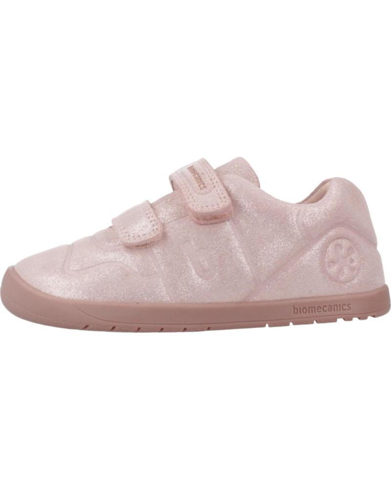 SCARPE DA GINNASTICA BIOMECANICS 251160B ROSA PETALO CON DOPPIA CHIUSURA A STRAPPO PETALO