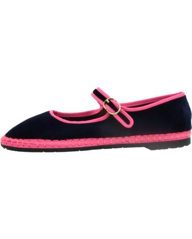 FLABELUS COMERTAX NAVY BLUE MARY JANE BALLERINAS AZUL