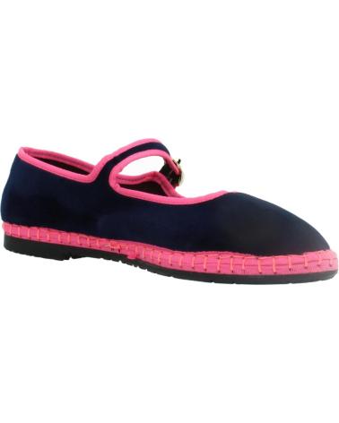 BALLERINES FLABELUS COMERTAX BLEU MARINE AVEC BRIDE MARY JANE AZUL