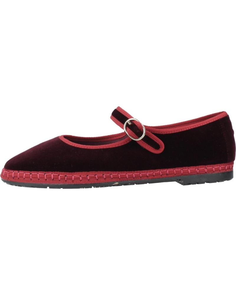 BALLERINES FLABELUS BORIS EN VELOURS BORDEAUX VIN VINO