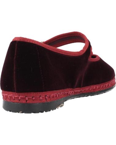 BALLERINES FLABELUS BORIS EN VELOURS BORDEAUX VIN VINO