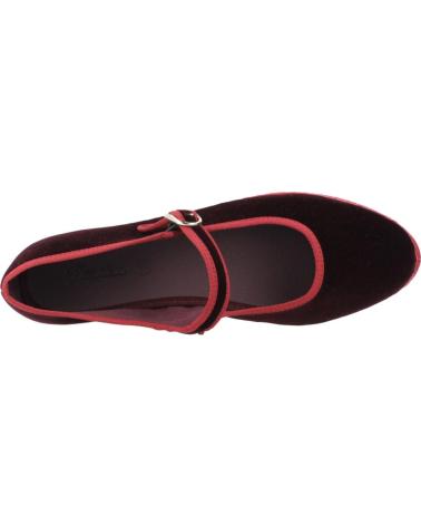 BALLERINES FLABELUS BORIS EN VELOURS BORDEAUX VIN VINO