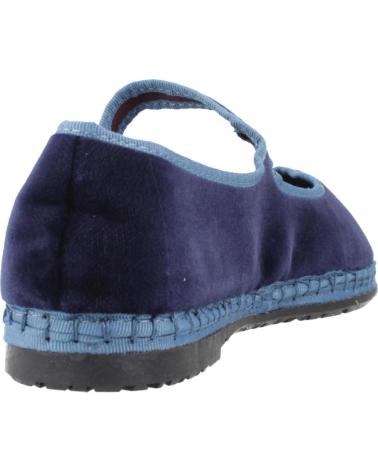 FLABELUS MONTAGUE BALLERINAS AUS BLAUEM SAMT AZUL