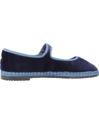 FLABELUS MONTAGUE BALLERINAS AUS BLAUEM SAMT AZUL