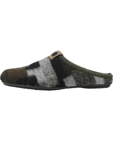 PANTOFOLE VUL-LADI MODELLO 6612 RIF. 386 IN VERDE KAKI KAKI