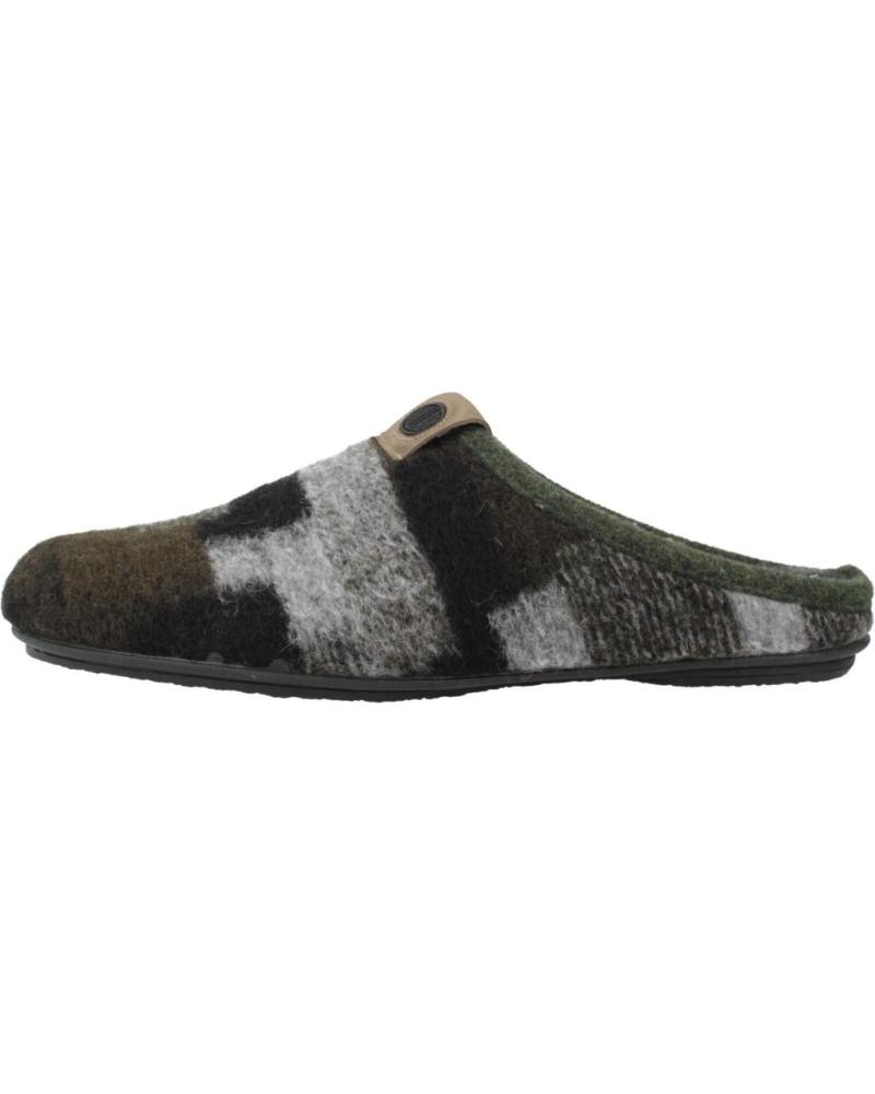 PANTOFOLE VUL-LADI MODELLO 6612 RIF. 386 IN VERDE KAKI KAKI