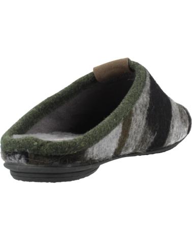 PANTOFOLE VUL-LADI MODELLO 6612 RIF. 386 IN VERDE KAKI KAKI